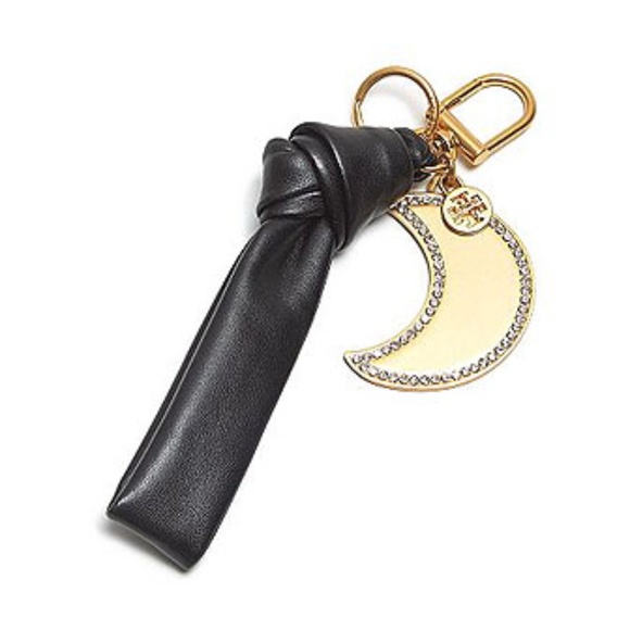Tory Burch Leather Bow Key Fob Ring - Picture 3 of 3